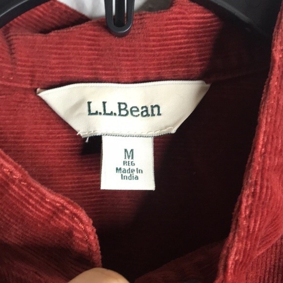 L.L. Bean ladies Corduroy button up fall chore coat Jacket size medium - Picture 6 of 12